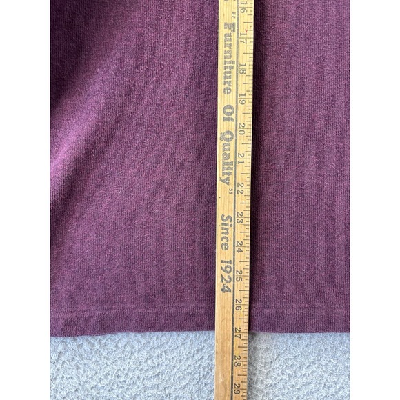 Polo Ralph Lauren Sweatshirt Mens XXL 2XL Burgundy Quarter Zip Cotton Casual - Picture 4 of 9